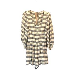 Holding Horses Anthropologie Striped Long Sleeve Romper